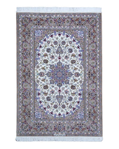 ペルシャ絨毯<br>イスファハン産チャップノイス工房<br>毛＆絹 161×238cm<br>商品番号90707