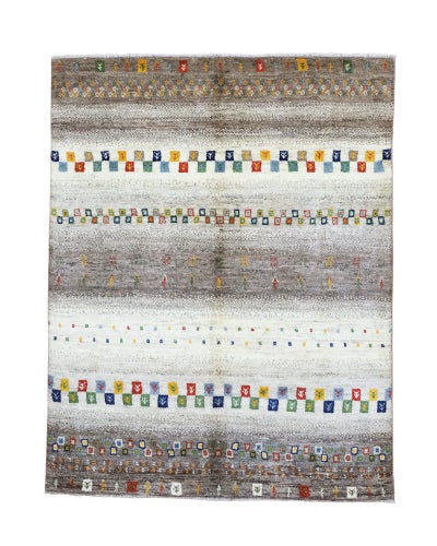 ペルシャ絨毯<br>シラーズ産ギャッベ<br>毛100%　160×205cm<br>商品番号90755