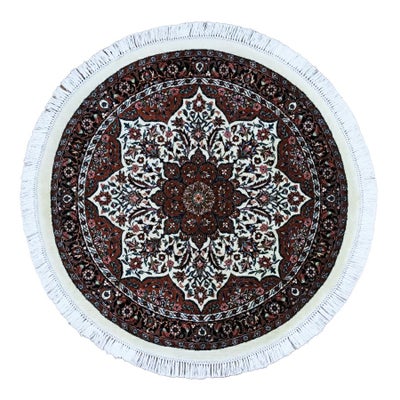 ペルシャ絨毯<br>ビジャー産<br>毛100％ 108×108cm<br>商品番号90742