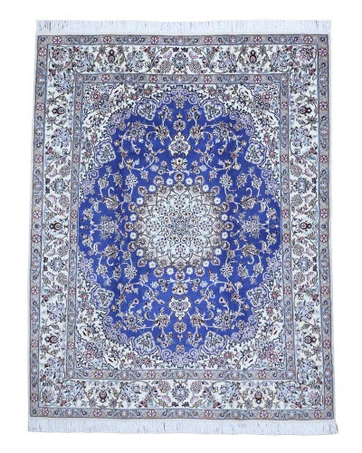 ペルシャ絨毯<br>ナイン産<br>毛＆絹 200×250cm<br>商品番号90802