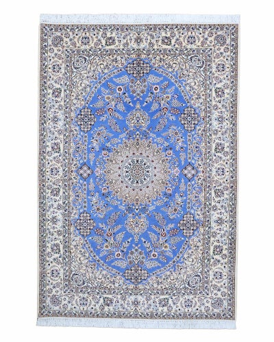 ペルシャ絨毯<br>ナイン産（シシラ）<br>ハビビアン工房<br>毛＆絹 　156×233ｃｍ<br>商品番号90240