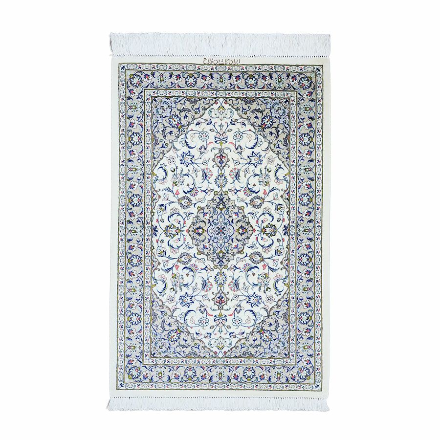 ペルシャ絨毯カシャーン産ファッラー工房絹100% 58×90cm商品番号90954