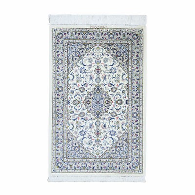 ペルシャ絨毯カシャーン産<br>ファッラー工房<br>絹100% 58×90cm<br>商品番号90954