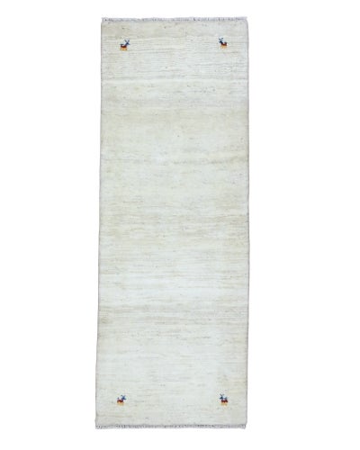 ペルシャ絨毯<br>シラーズ産ギャッベ<br>毛100％ 72×195cm<br>商品番号 90906