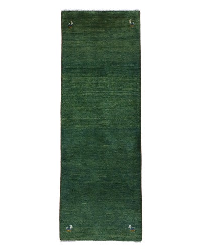 ペルシャ絨毯<br>シラーズ産ギャッベ<br>毛100％ 68×194cm<br>商品番号 90907