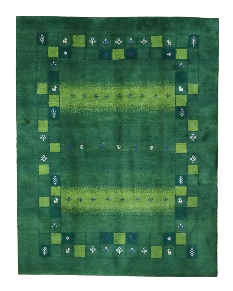 ペルシャ絨毯シラーズ産ギャッベ毛100% 177×241cm商品番号90890