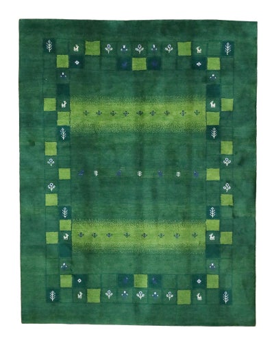 ペルシャ絨毯<br>シラーズ産ギャッベ<br>毛100%　177×241cm<br>商品番号90890
