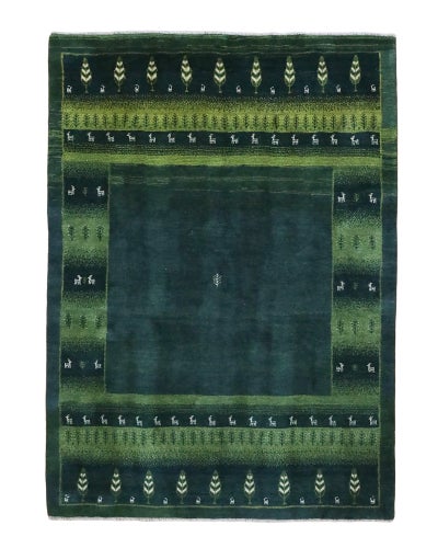 ペルシャ絨毯<br>シラーズ産ギャッベ<br>毛100%　173×248cm<br>商品番号90895