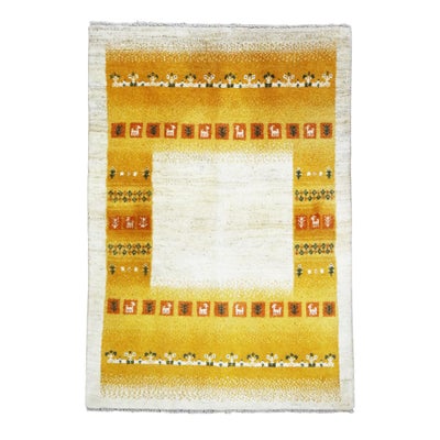 ペルシャ絨毯<br>シラーズ産ギャッベ<br>毛100% 103×153cm<br>商品番号90864