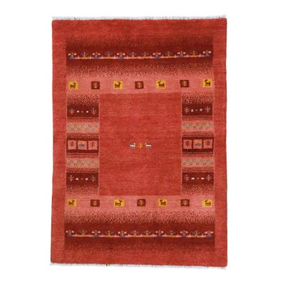 ペルシャ絨毯<br>シラーズ産ギャッベ<br>毛100% 97×145cm<br>商品番号90866