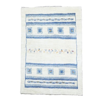 ペルシャ絨毯<br>シラーズ産ギャッベ<br>毛100% 97×144cm<br>商品番号90869