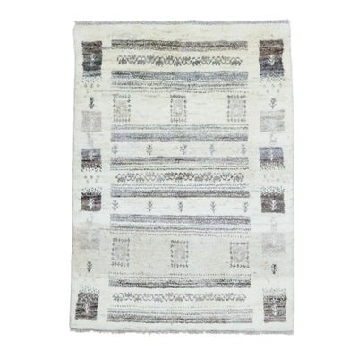 ペルシャ絨毯<br>シラーズ産ギャッベ<br>毛100% 96×140cm<br>商品番号90870