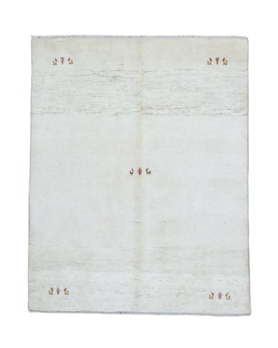 ペルシャ絨毯<br>シラーズ産ギャッベ<br>毛100%　155×194cm<br>商品番号91238