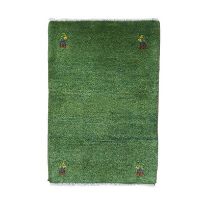 ペルシャ絨毯<br>シラーズ産ギャッベ<br>毛100％　52×76cm<br>商品番号91321
