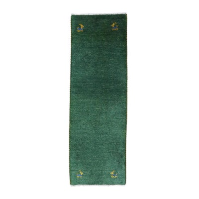 ペルシャ絨毯<br>シラーズ産ギャッベ<br>毛100％　40×117cm<br>商品番号91334