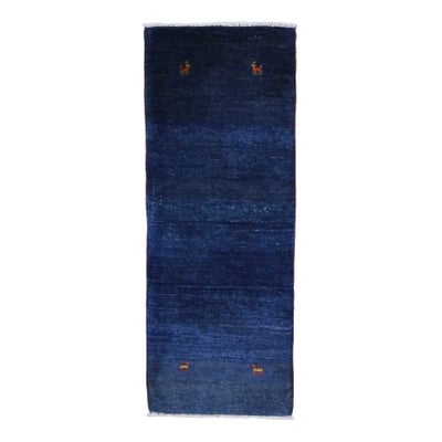 ペルシャ絨毯<br>シラーズ産ギャッベ<br>毛100%　55×143cm<br>商品番号 91336