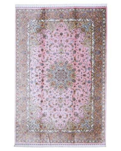 ペルシャ絨毯<br>カシャーン産<br>アルシャディ工房<br>絹100% 200×296cm<br>商品番号91361