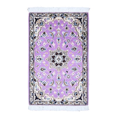 ペルシャ絨毯<br>ナイン産<br>毛＆絹 51×78cm<br>商品番号 91422