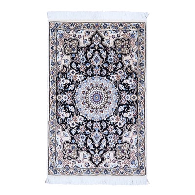 ペルシャ絨毯<br>ナイン産<br>毛＆絹 62×97cm<br>商品番号 91427