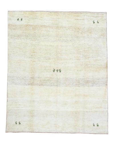 ペルシャ絨毯<br>シラーズ産ギャッベ<br>毛100％　196×235cm<br>商品番号91450