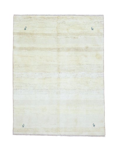 ペルシャ絨毯<br>シラーズ産ギャッベ<br>毛100% 151×195cm<br>商品番号91500