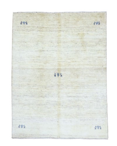 ペルシャ絨毯<br>シラーズ産ギャッベ<br>毛100% 147×192cm<br>商品番号91506