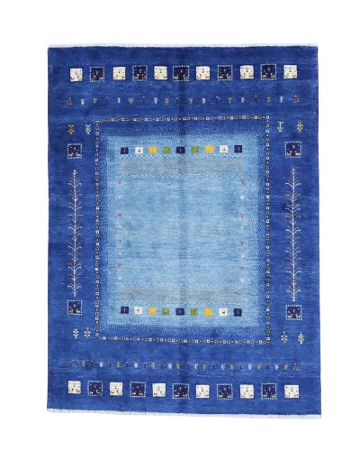 ペルシャ絨毯<br>シラーズ産ギャッベ<br>ファインカシュクリ<br>毛100%　150×201cm <br>商品番号91518