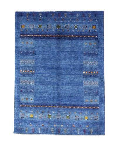 ペルシャ絨毯<br>シラーズ産ギャッベ<br>ファインカシュクリ<br>毛100%　150×206cm <br>商品番号91520