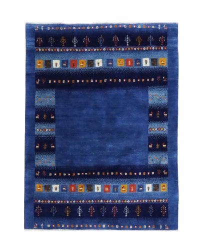 ペルシャ絨毯<br>シラーズ産ギャッベ<br>毛100%　147×200cm<br>商品番号88265