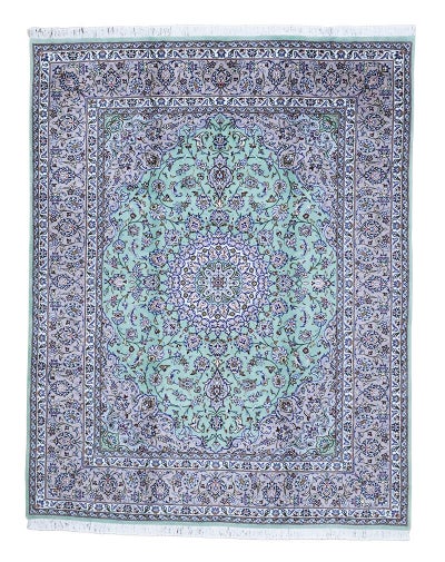 ペルシャ絨毯<br>カシャーン産<br>毛＆絹 199×254cm<br>商品番号91541