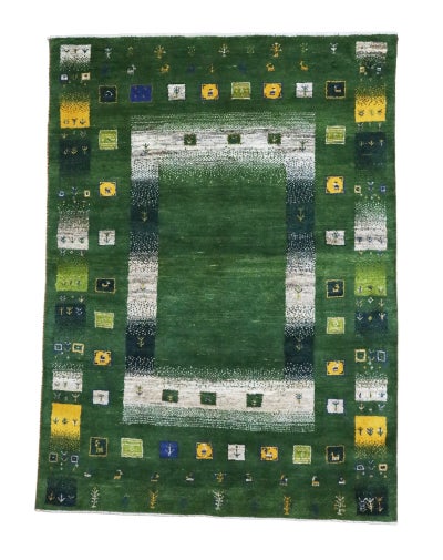 ペルシャ絨毯<br>シラーズ産ギャッベ<br>毛100%　171×230cm<br>商品番号92079