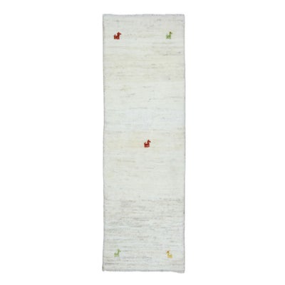 ペルシャ絨毯<br>シラーズ産ギャッベ<br>毛100%　50×153cm<br>商品番号 92057