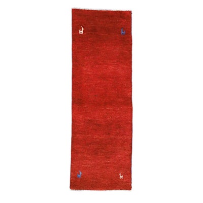 ペルシャ絨毯<br>シラーズ産ギャッベ<br>毛100%　51×149cm<br>商品番号 92055