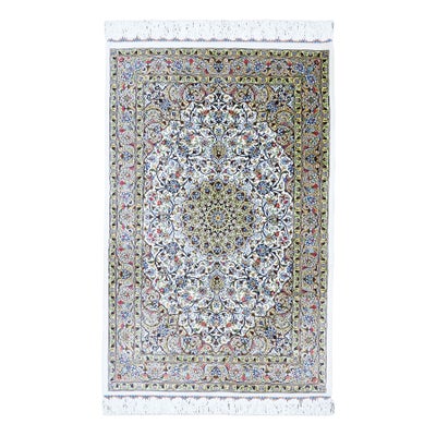 ペルシャ絨毯 <br>カシャｰン産シャナ工房<br>絹100%　78×122cm<br>商品番号92143