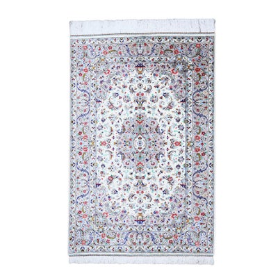 ペルシャ絨毯カシャーン産<br>ファッラー工房<br>絹100% 80×120cm<br>商品番号92140