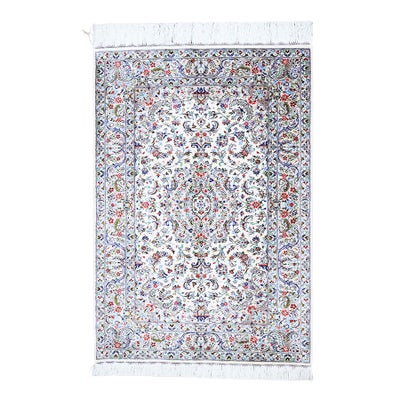 ペルシャ絨毯カシャーン産<br>タクディシ工房<br>絹100% 81×117cm<br>商品番号92142