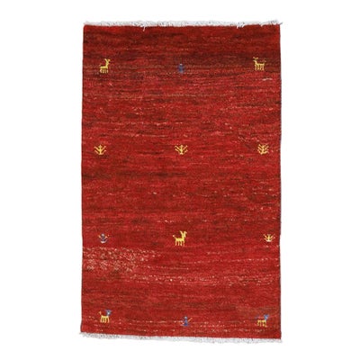 ペルシャ絨毯<br>シラーズ産ギャッベ<br>毛100％ 78×120cm<br>商品番号 92010