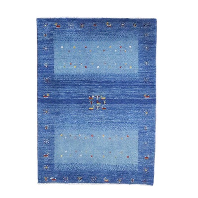ペルシャ絨毯<br>シラーズ産ギャッベ<br>毛100％ 93×126cm<br>商品番号 92013