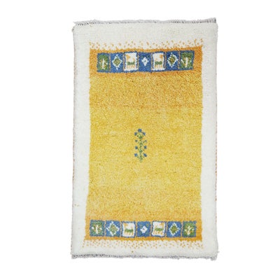 ペルシャ絨毯<br>シラーズ産ギャッベ<br>毛100％　47×76cm<br>商品番号91975