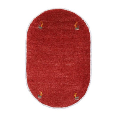 ペルシャ絨毯<br>シラーズ産ギャッベ<br>(楕円形)<br>毛100％　51×79cm<br>商品番号92034