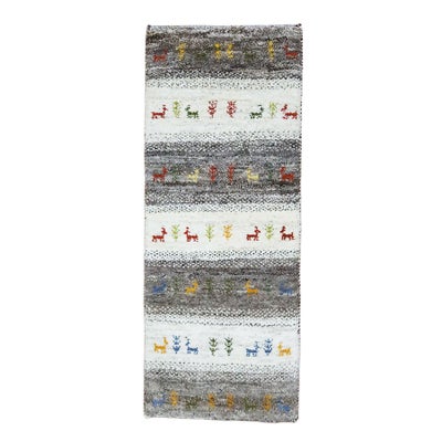 ギャッベ<br>ウール<br>46×115cm 廊下敷き <br>商品番号 92184