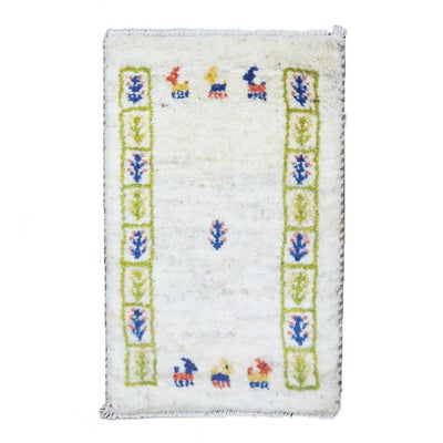  ペルシャ絨毯　手織り<br>ギャッベ<br>36×56cm<br>No.91969
